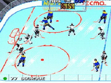 Tecmo Super Hockey (USA) screen shot game playing